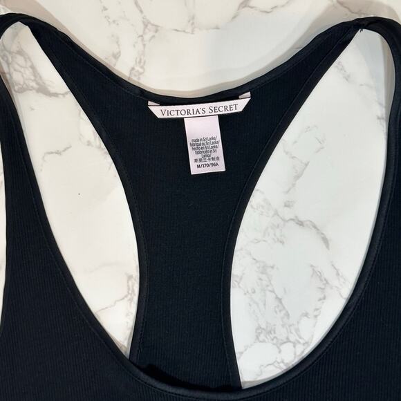 Victoria's Secret Baby Rib Racerback Black Tank SZ M $59 - Picture 10 of 10